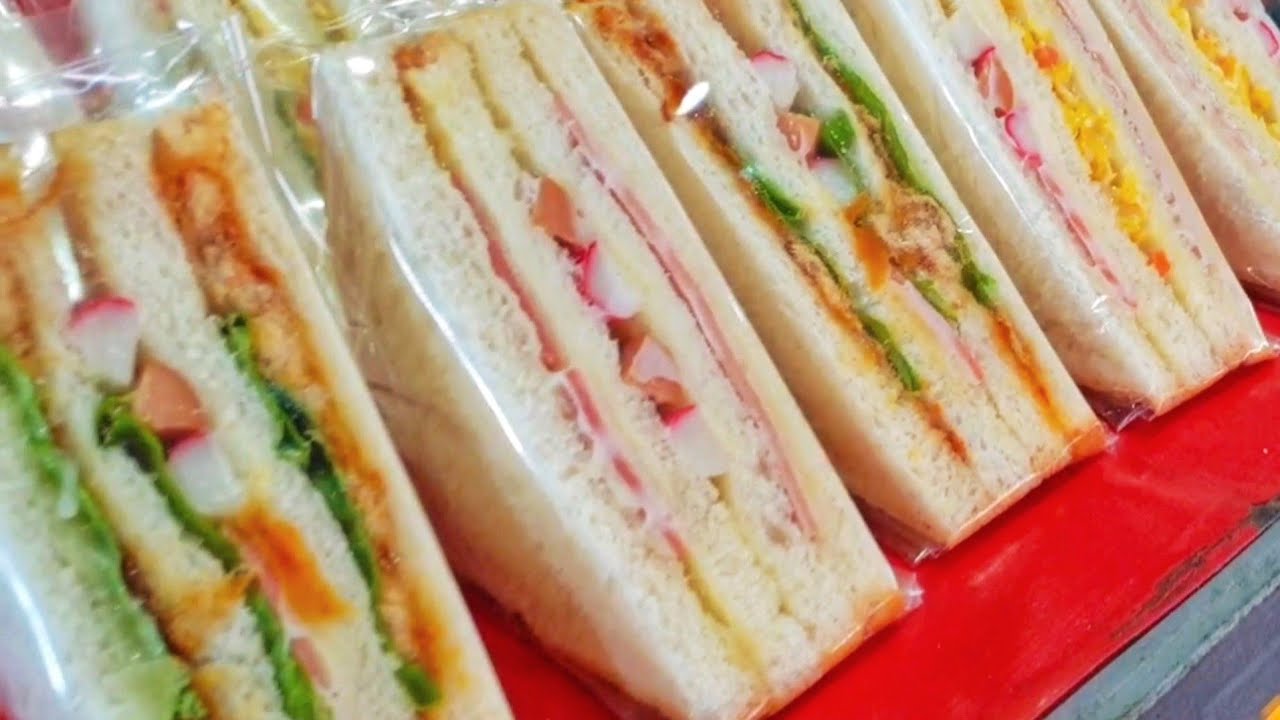 Street food Thailand 3 Layer Mayonnaise Sandwich On Cheese No Vegetable |Tasty Journey.