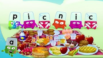 @officialalphablocks - The Perfect Picnic! | Learn to Read | Learning Blocks