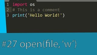 #27 TUTORIAL DE PYTHON - PYTHON A FUNÇÃO OPEN ESCREVENDO UM ARQUIVO DE TEXTO