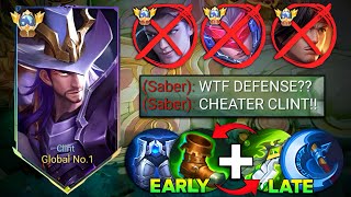 CLINT PERFECT EARLY GAME DEFENSE AND PERFECT LATE GAME ONE SHOT BUILD!!🔥 ( 100% BROKEN! ) - MUST TRY