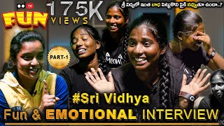 Sri Vidhya Fun and Emotional Interview With Anchor Divya | Part 01 @PDTVTelangana