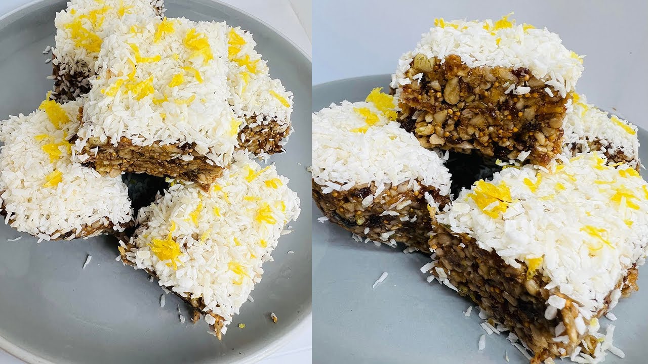 Healthy Vegan Raw 5-Ingredient Lemon Bars