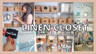 LINEN CLOSET TRANSFORMATION | BEFORE AND AFTERS // LoveLexyNicole