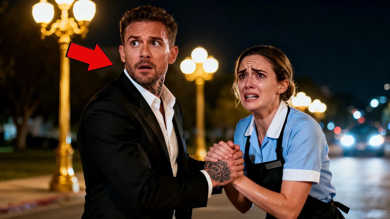 Waitress Grabbed The Mafia Boss’s Hand — One Second Later, A Car Crashed Into His Exact Spot