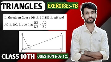 Triangles| Exercise 7B| questions no:-12|Chapter 7 class 10th|R.S Aggarwal|CBSE