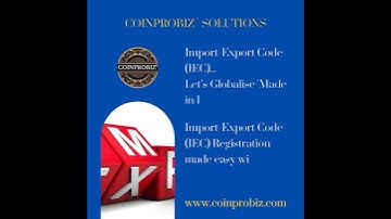 Import-Export Code (IEC) Registration with Coinprobiz®️ Solutions. Visit us at www.coinprobiz.com