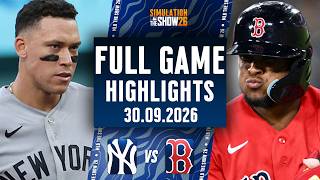 🔴LIVE🔴New York Yankees Vs Boston Red Sox Full Game Highlights Sep 30, 2026 Envivo MLB THE SHOW 26