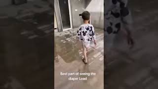 6 Year Old Boy With A Saggy Poopy Diaper