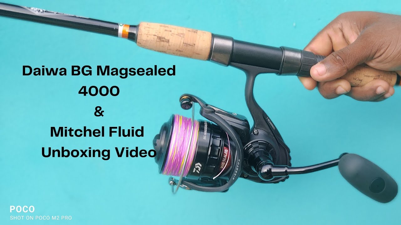 DAIWA BG MAGSEALED 4000& MITCHEL FLUID unboxing 