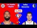 Los Angeles Clippers at Dallas Mavericks Live Scoreboard Play by Play / Interga