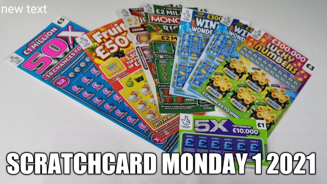 Scratchcard Monday 1 2021