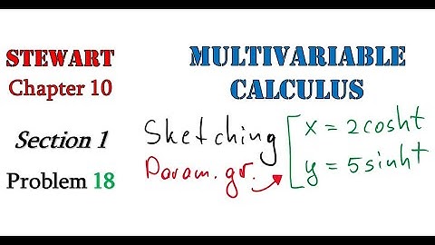 Multivariable Calculus, Stewart, 10.1.18: Sketching Hyperbola