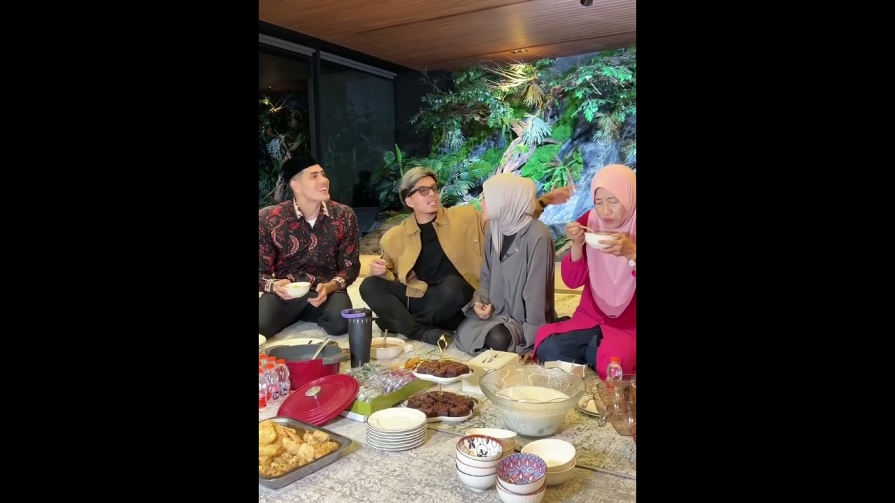 Aisar buka puasa dirah atta halilintar #attahalilintar #aurelhermansyah #azura #aisarkhaled #ameena 