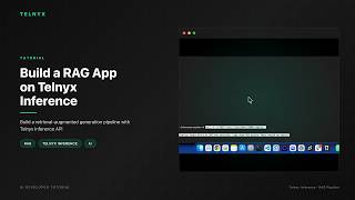 How to Build a RAG App With Telnyx AI Inference