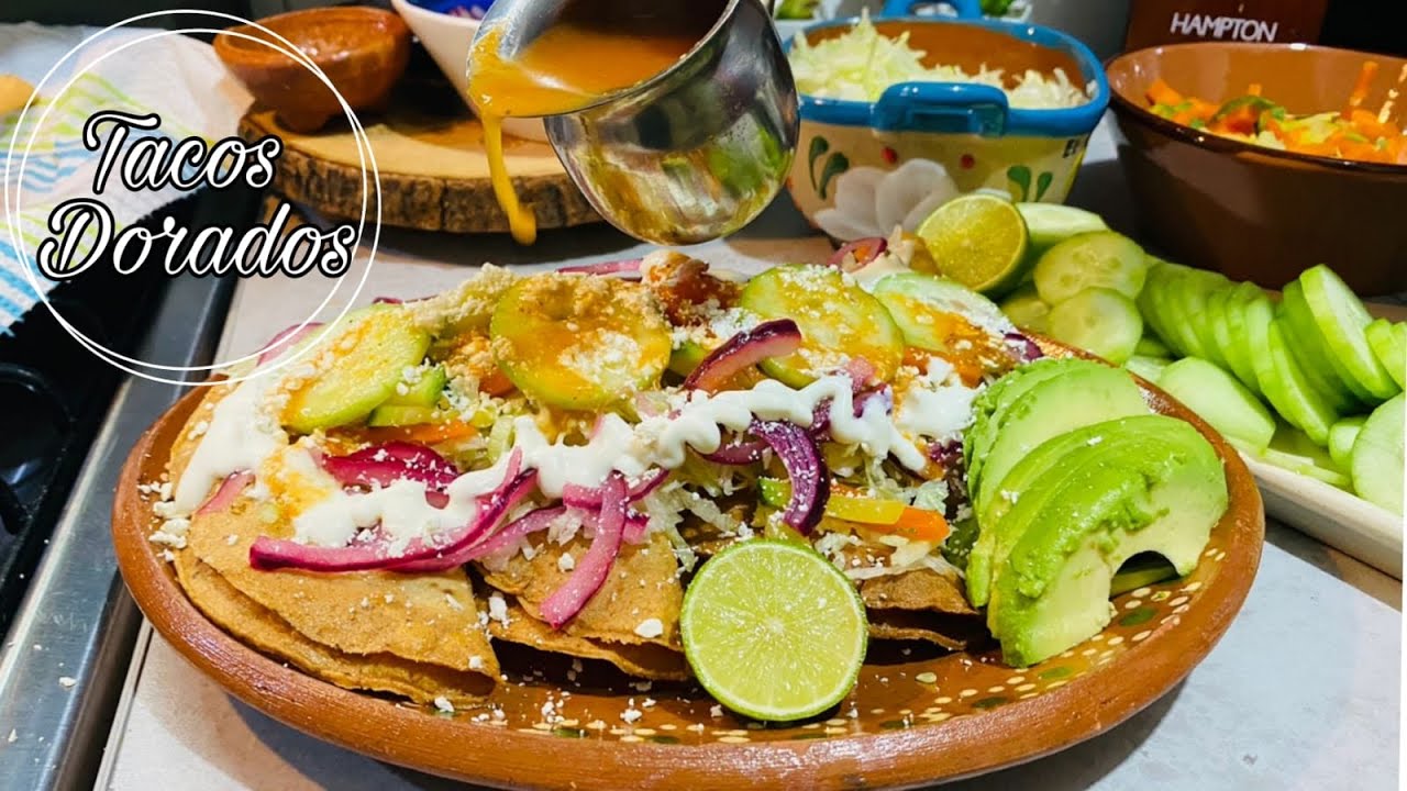 TACOS DORADOS DE CARNE CON PAPA 🌮 ESTILO MAZATLAN SINALOA ( cenaduria