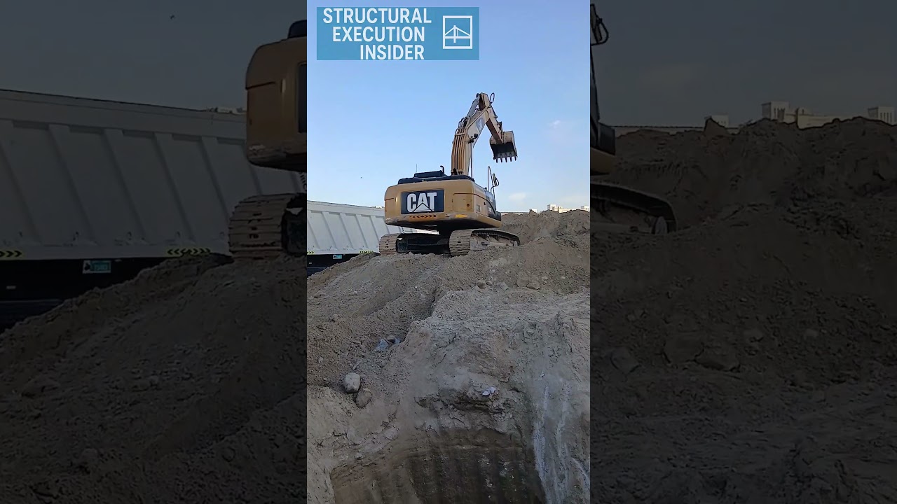 Deep Excavation After Piling – Real Foundation Work in Action ⚙️ 