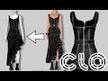 CLO 3D Timelapse Alexander McQueen 2020 Dress Demo