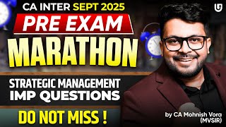 SM Important Questions (Top 100) | LAST Minute | All Chapters | CA Inter SM | CA Mohnish Vora