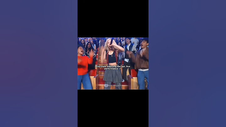 Fans reaction when Rosé skipped the apateu part during the APT live performance⚡️😆💗 #jimmyfallon