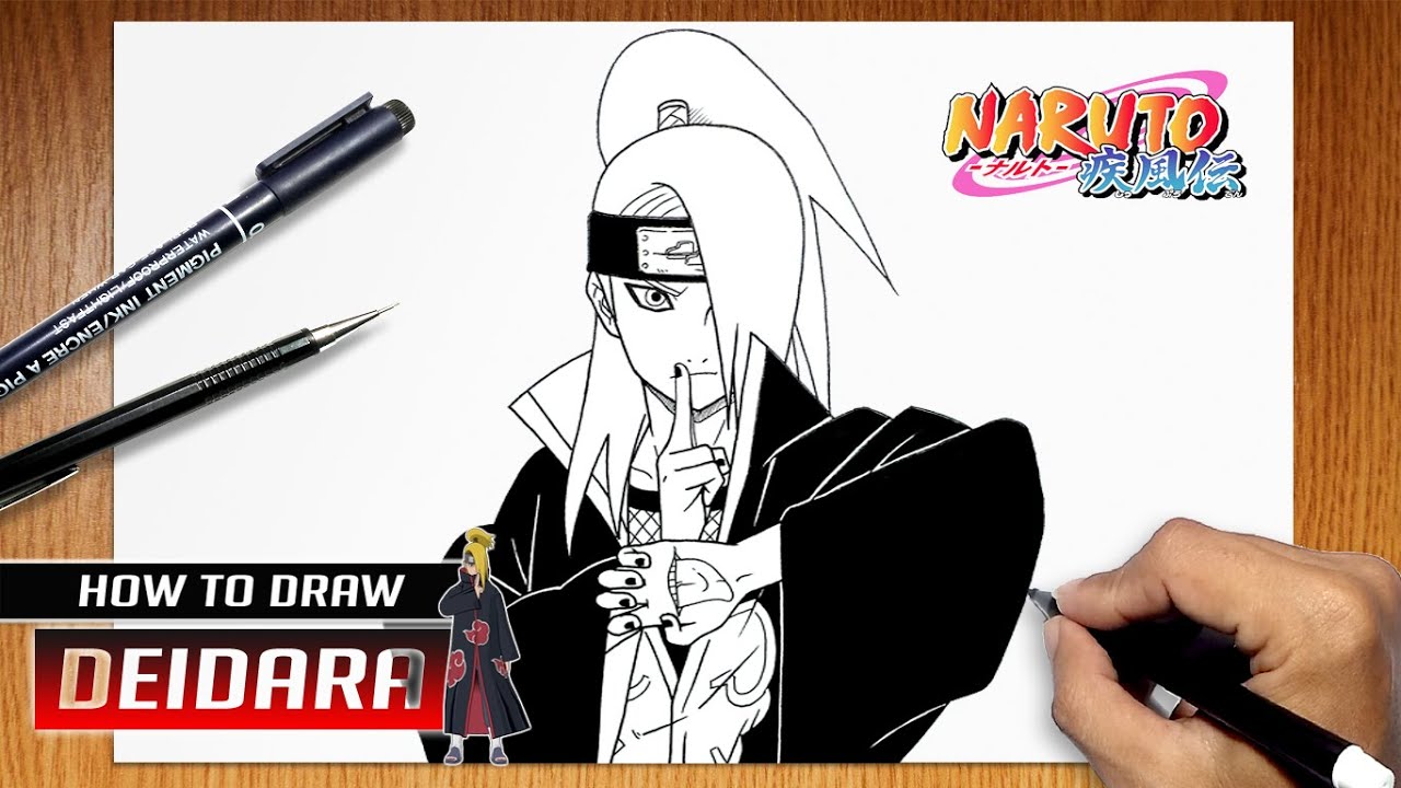 I'm drawing one Naruto character every day this month! Day 6: Deidara : r/ Naruto