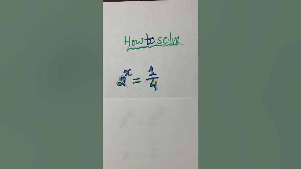 shortsviral-math-how-to-solve-x-2-1-4-youtube