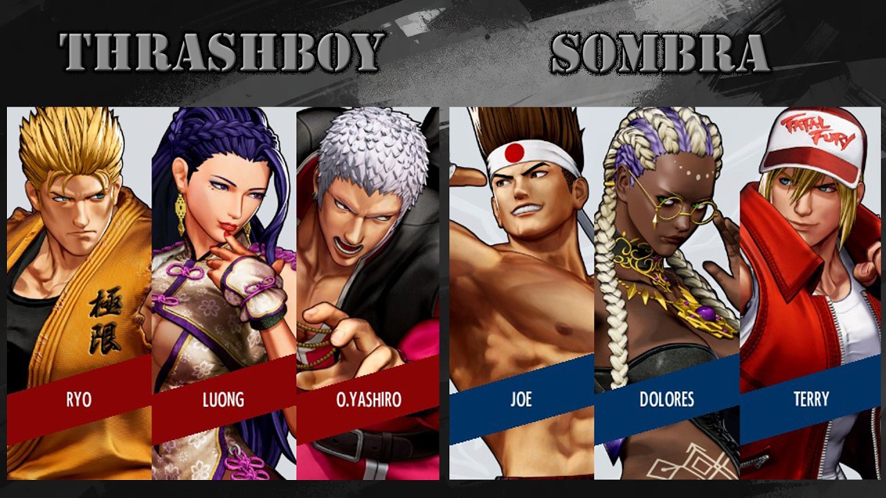 RYO, LUONG, O. YASHIRO ⚡ THRASHBOY1983 VS SOMBRA ⚡ JOE, DOLORES, TERRY | THE KING OF FIGHTERS XV