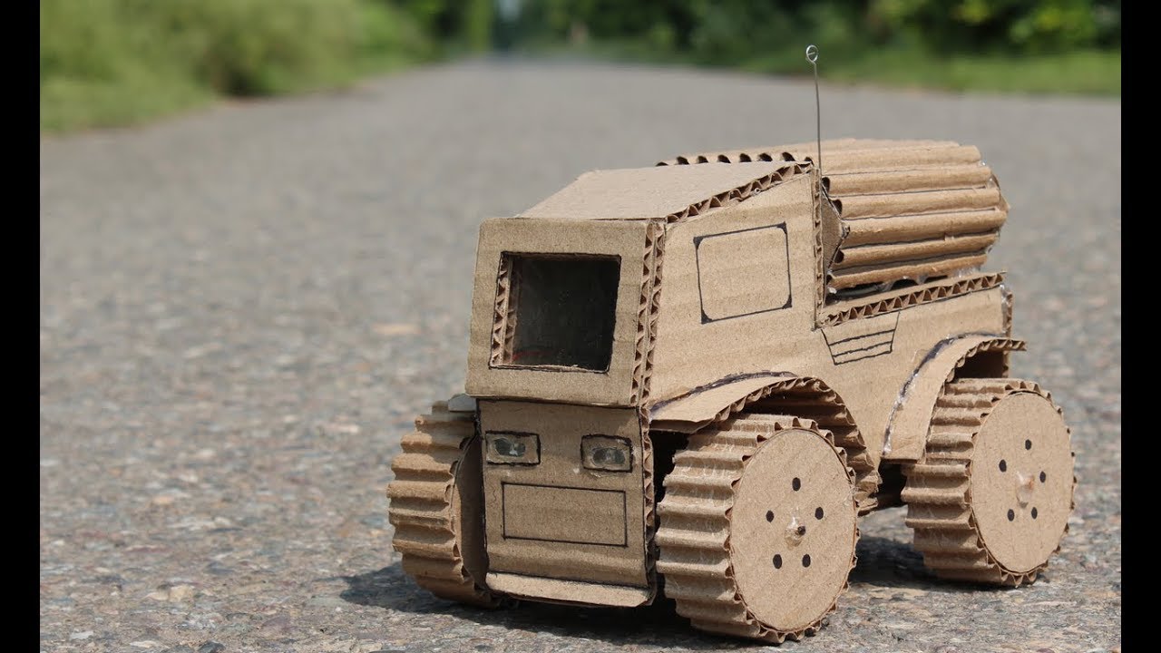 How to make an Army Truck From Cardboard at Home YouTube