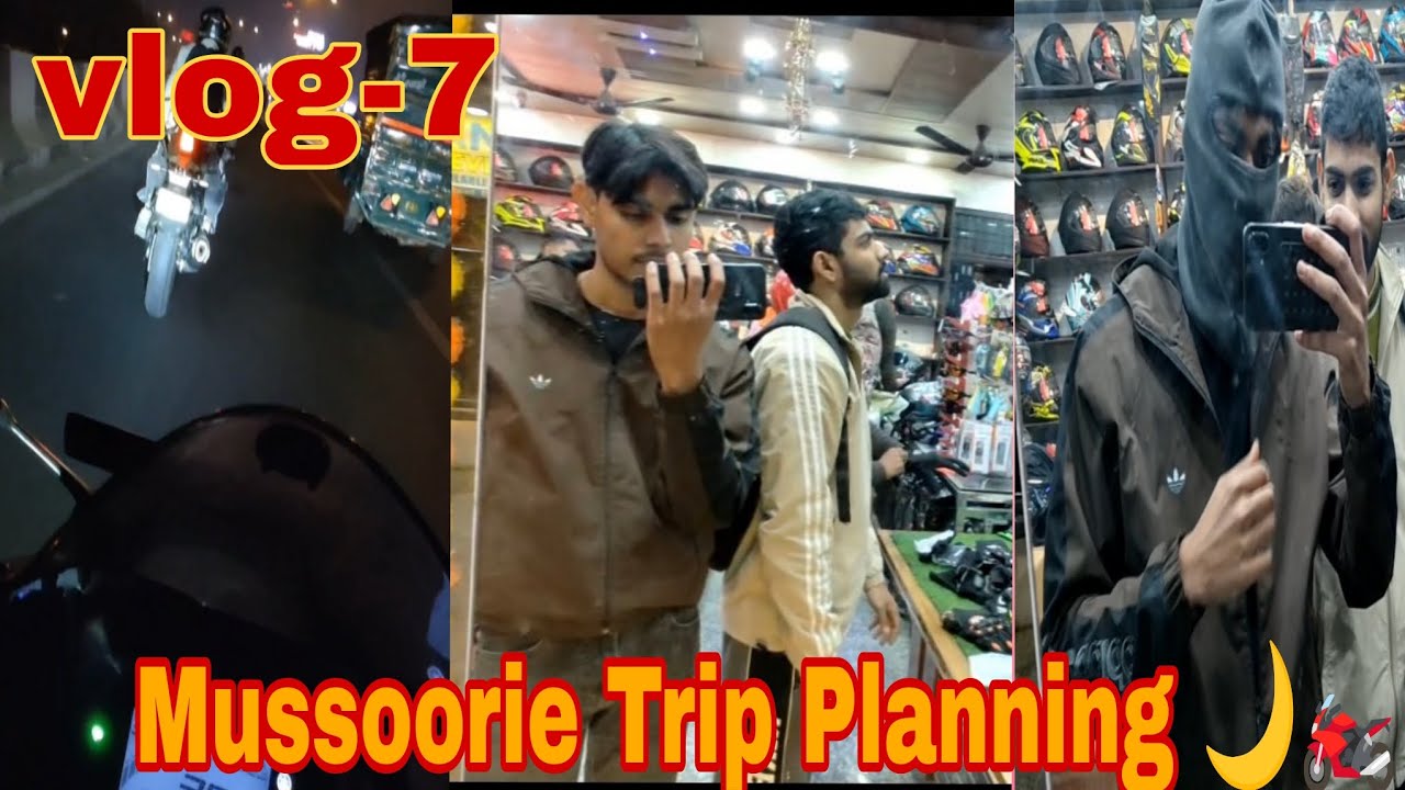 Night Ride Vlog | Mussoorie Trip Planning | Bike Adventure 🌙🏍️ | 