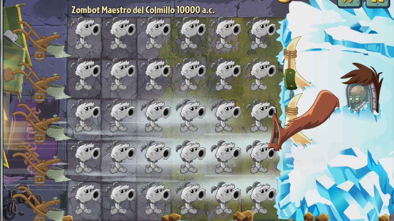 Plants vs Zombies 2 - Revivir Lanzaguisantes Primitivo en zona Zombot ...