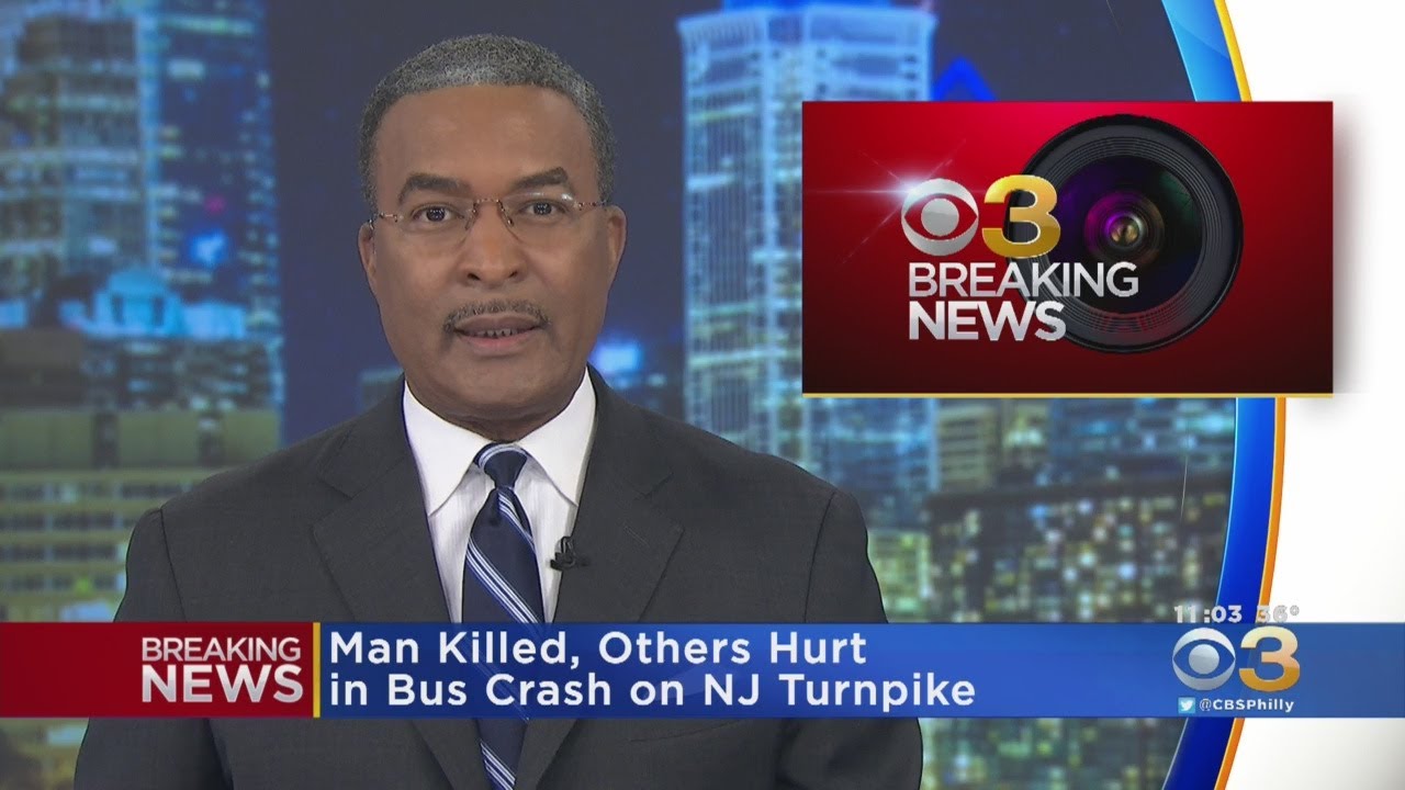 One Person Killed In Bus Crash On New Jersey Turnpike, Police Say - YouTube