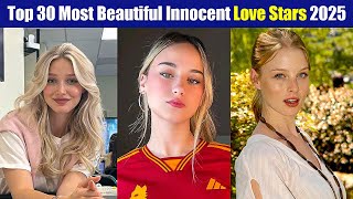 Top 30 Most Beautiful Innocent Looking Love Stars 2025 ★ Most Popular American Love Stars #8