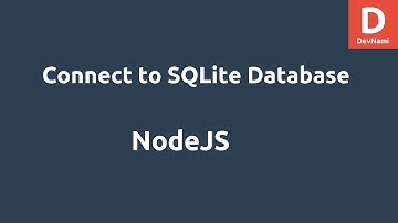 NodeJS Connect to SQLite Database