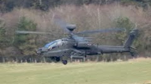 Army Air Corps Apache high energy evasive manoeuvers against electronic threats.