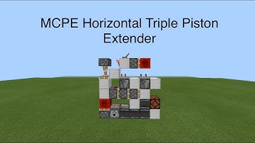 [Tutorial] MCPE Horizontal Triple Piston Extender