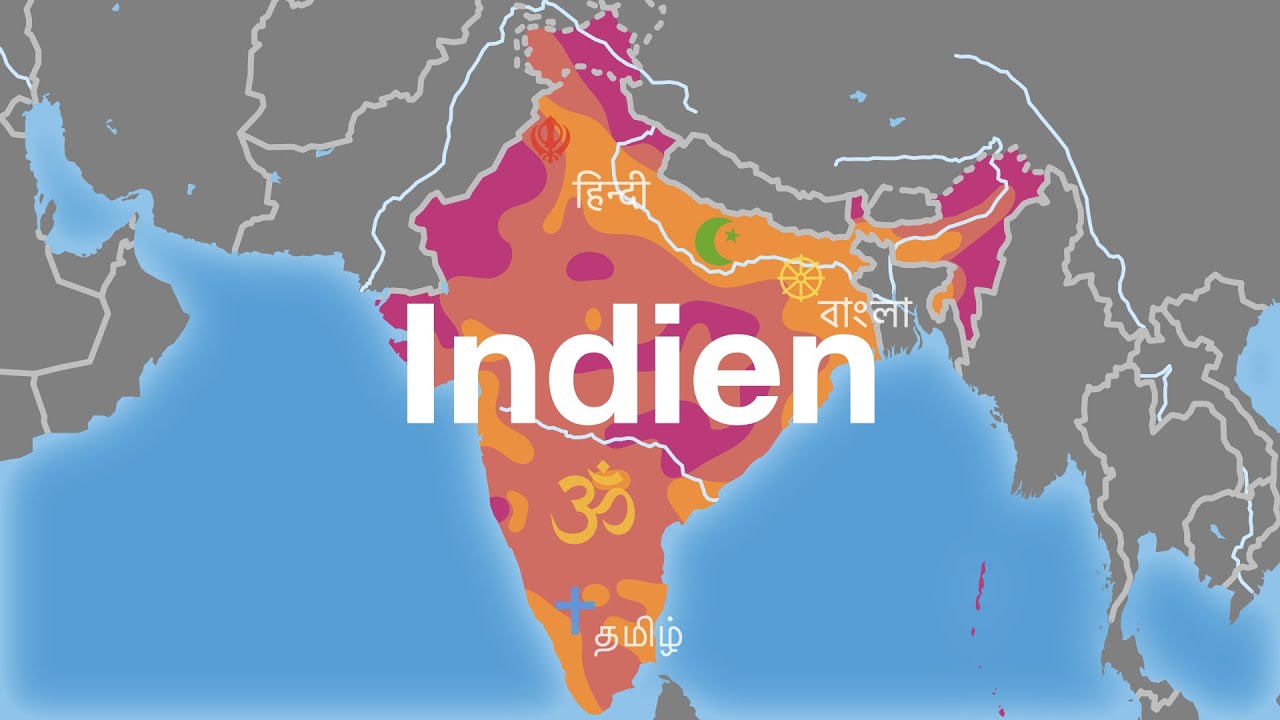 Indien - Bevölkerung, Sprachen, Religionen - YouTube