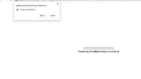 Tecontrad.top push notifications (removal solution).