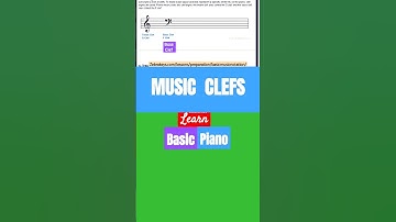 Piano 101 : Music Clef Notes