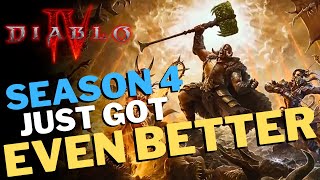 Diablo 4 - Season 4 Campfire Chat and Official Patch Notes Review