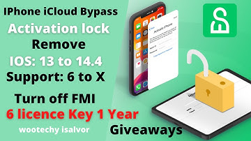 Icloud Bypass Iphone 6 to X Activation Lock Remove Without Password from iPhone/iPad/iPod iOS 14.5.1