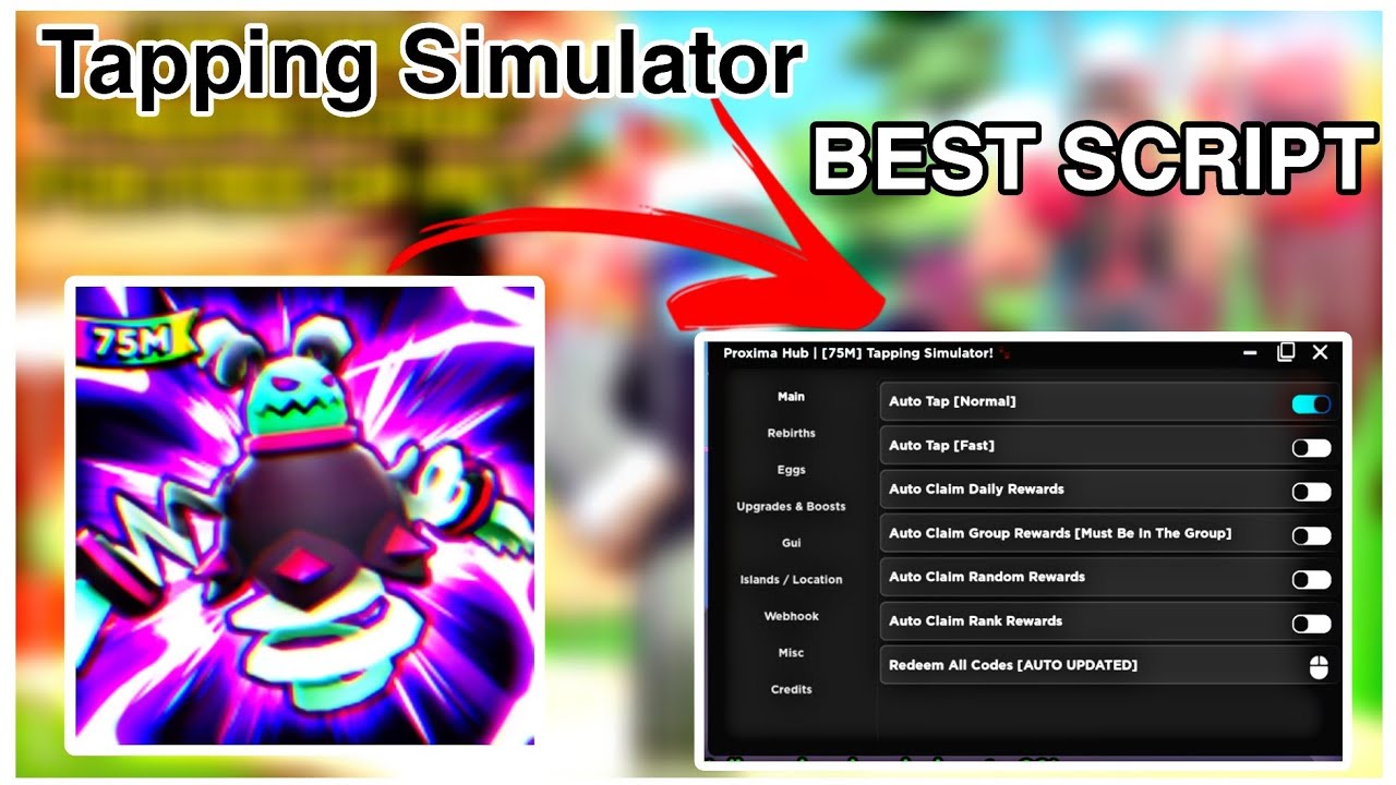 Tapping Simulator Script | Auto Tap | Auto Rebirth | Auto Upgrade ...