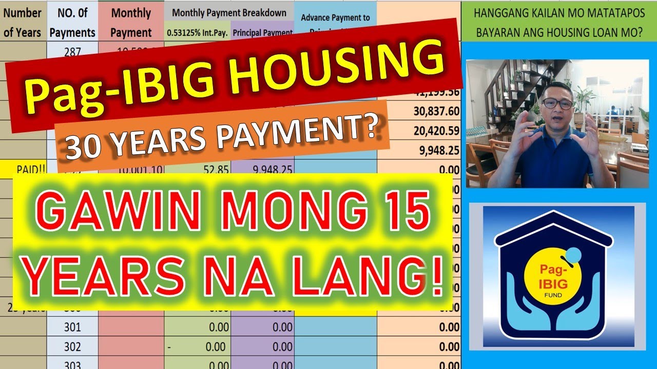 Pag-IBIG housing loan mo from 30 yrs to 19 yrs  or mas mababa pa | Advance payment to principal loan