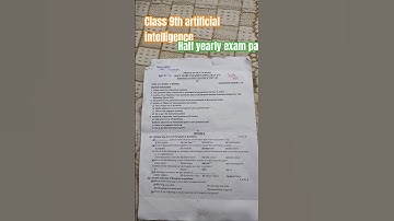 Class 9th artificial intelligence half yearly exam paper 2024-25#viral video