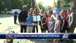 Street named after fallen officer in west side community he served