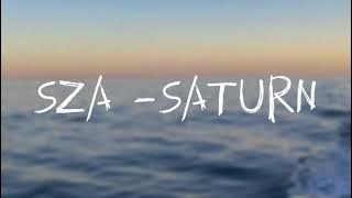 SZA - Saturn - speed up - lyrics video