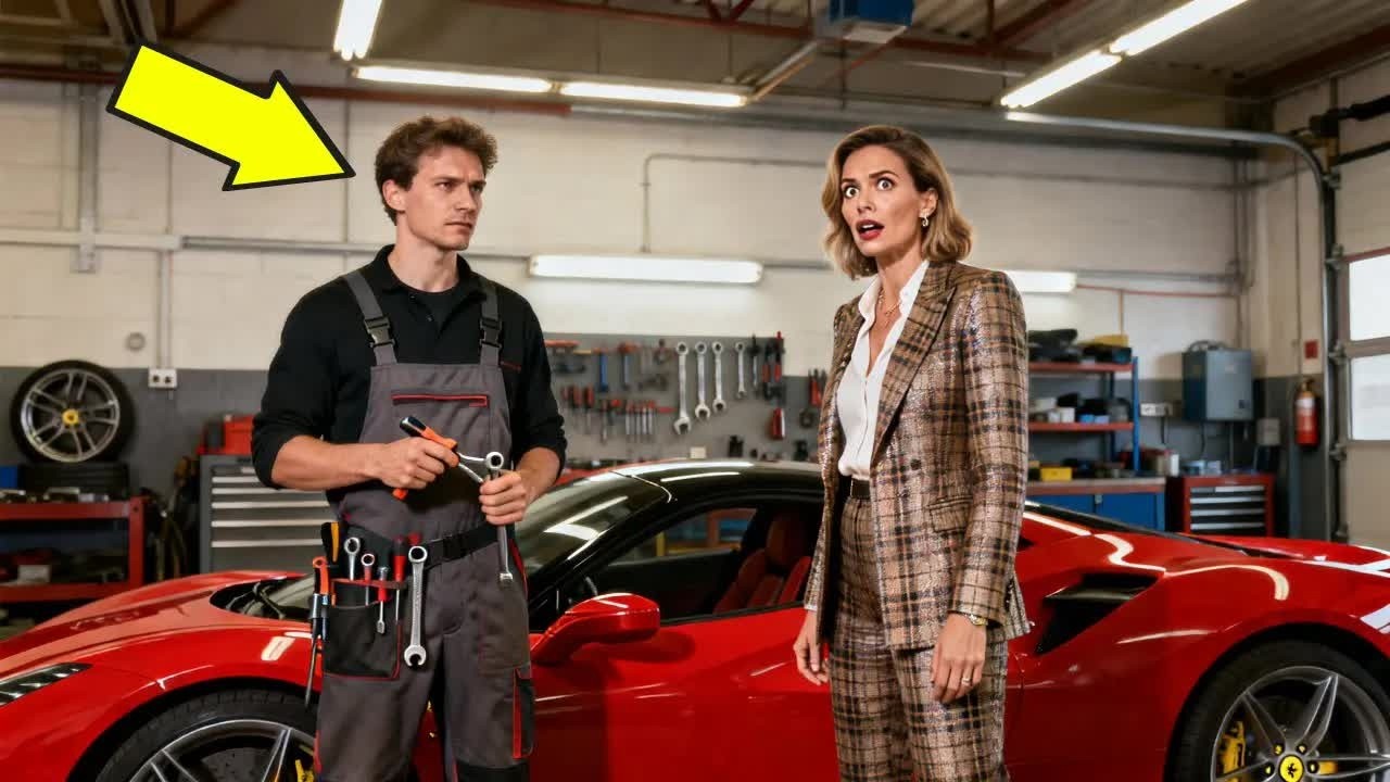 Sie lachte über den Mechaniker – doch sein 15 Minuten Ferrari Reparatur ließ sie verstummen