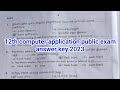 12th computer application public exam answer key 2023