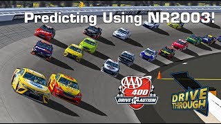 2018 AAA 400 Drive for Autism Simulation Stream (Predicting using NR2003) 2018 Aaa 400 Drive For Autism Final Practice