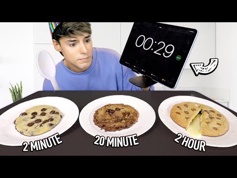 i tested a 2-MINUTE vs. 20-MINUTE vs. 2-HOUR cookie recipe