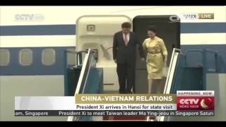 President Xi arrives in Hanoi for state visit