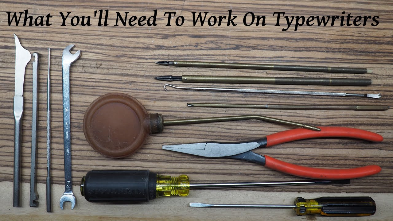 Инструменты, используемые для ремонта пишущих машинок